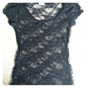 Sheer lace top